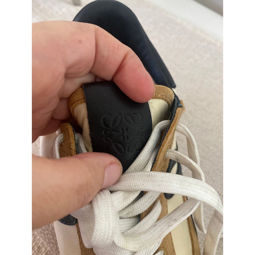 LOEWE Flow Runner Nylon/Suede Gold/Black Sneakers size 40 (US 9.5) - Picture 6 of 10